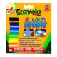 Crayola: 8 db lemosható vastag filctoll fehér táblára