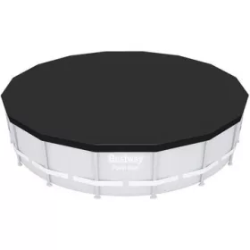   Bestway Flowclear Medencetakaró Fólia 488 cm - Napfólia Kör Alakú Medencéhez