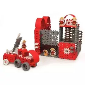   Mini gofri műanyag építőjáték szett -nagy tűzoltóság