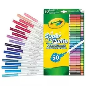   Crayola: Vékonyan és vastagon fogó lemosható filctoll készlet - 50 db
