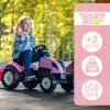 Falk: Country Star traktor pótkocsival - rózsaszín