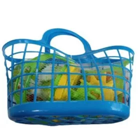   Homokozókészlet strandkosárban, 7 részes - fiús, többféle