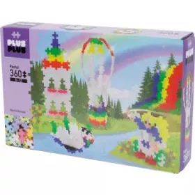 Plus-Plus: Pasztell szivárvány hőlégballon