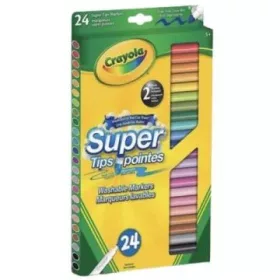   Crayola: Lemosható, vékonyhegyű filctoll készlet, 24 db-os