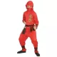 Piros Ninja Jelmez Sárkány Mintával - 116 cm - Farsangi Jelmez Gyerekeknek