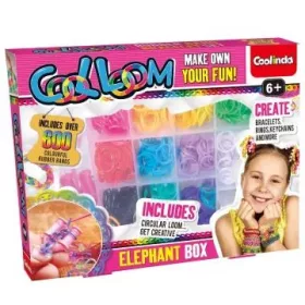  Cool Loom: Gumikarkötő készítő szett elefánt alakú dobozban