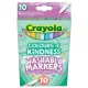 Crayola: Kedves szavak vékonyhegyű filctoll készlet - 10 db-os