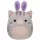 Squishmallows: Tally, a szürke cica plüss nyuszifülekkel - 20 cm