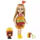 Barbie Chelsea Club: Szőke hajú baba hamburger jelmezben kutya figurával