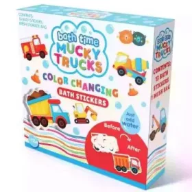   Buddy & Barney: Színváltós csempetapasz fürdőjáték - Sáros járgányok