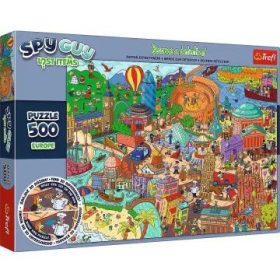   Trefl: Spy Guy Európa nyomozós képkereső puzzle - 500 darabos