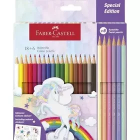 Faber-Castell: Színes ceruza készlet - 18 + 6 db-os
