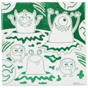   Crayola: Fóliás vászonkép szörnyecske mintákkal - 20 x 20 cm