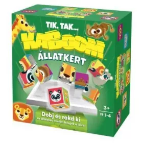   Kaboom Állatkert kockakirakó logikai játék, 4 éves kortól
