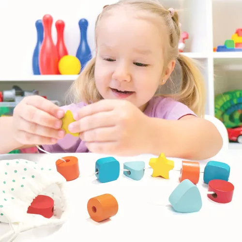 Tooky Toy: Montessori fa oktató játék szett - 25 db-os