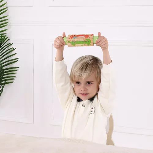 Tooky Toy: Montessori fa oktató játék szett - 25 db-os