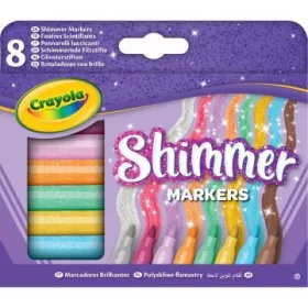 Crayola: Csillámos filctollkészlet - 8 db-os
