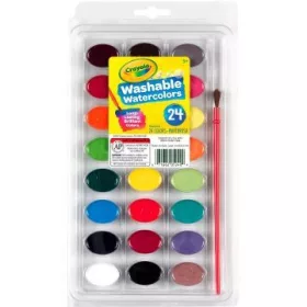Crayola Washable: Kimosható vízfestékkészlet - 24 db-os