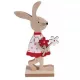 Fa nyuszi figura dekoráció, 18 cm - többféle