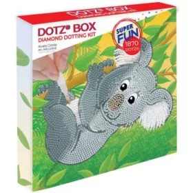   Diamond Dotz: Dotz Box, Koala képkészítő szett, 22 x 22 cm