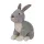 Nicotoy: Ülő plüssnyuszi - 23 cm, szürke