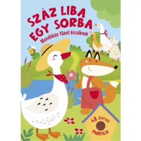 Száz liba egy sorba matricás foglalkoztató