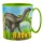 Dinoszaurusz mintás műanyag mikrozható bögre