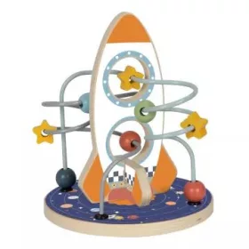 Tooky Toy: Rakéta golyóvezető pálya fából