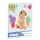 Golden Retriever mintás négyzethálós füzet - A/5-ös