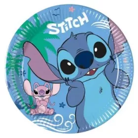 Stitch: Papír tányér - 20 cm, 8 db-os