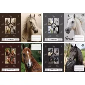   T-Creativ: Ló mintás betétes füzetborító - A5, többféle