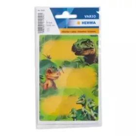 Herma: Dinó mintás füzetcímke - 9 db-os