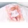 Puha játékbaba dobozban, pink - 33 cm