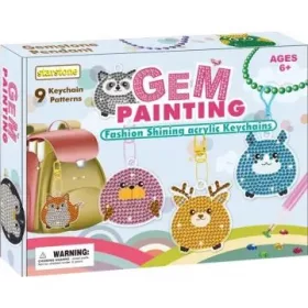 Kulcstartó és medál készítő szett - Erdei állatok