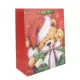 Maci mikulássapkában ajándéktasak - 26 x 32 cm