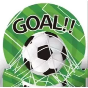 Focilabda mintás papírtányér - 10 db-os