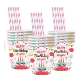 Happy Birthday! papírpohár - 10 db-os