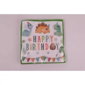 Dinó mintás születésnapi szalvéta - 20 db-os