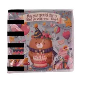 Maci mintás születésnapi szalvéta - 20 db-os