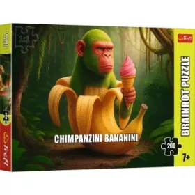 Trefl: Brainrot Chimpanzini Bananini - 200 darabos puzzle