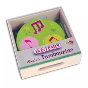 Bontempi: Fa tamburin 6 cintányérral - 4 cm, többféle