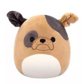   Squishmallows 20 cm - Loafer a barna bulldog sötétbarna foltokkal