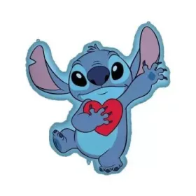   Lilo & Stitch: Stitch szívecskével fólia lufi - 75 x 86 cm