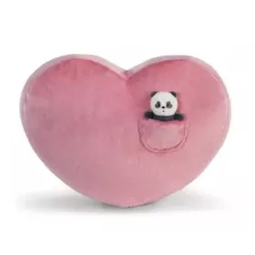 Nici Green: Love panda szívalakú plüsspárna pandával