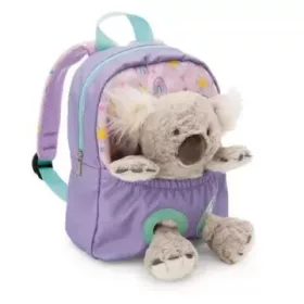 Nici: Hátizsák koala plüssel - lila, 25 cm