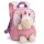 Nici: Hátizsák unikornis plüssel - pink, 25 cm
