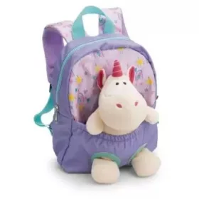 Nici: Hátizsák unikornis plüssel - lila, 25 cm