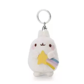 Nici: Molang, a nyuszi csillaggal plüss kulcstartó
