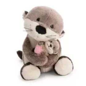 Nici: Hód plüssfigura kicsinyével - 20 cm