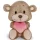 Nici: Maci szívvel plüssfigura - 22 cm